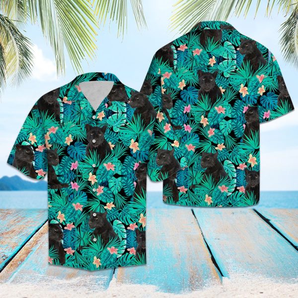 Panther Tropical Hawaii Shirt Summer Shirt For Men and Women Jezsport.com