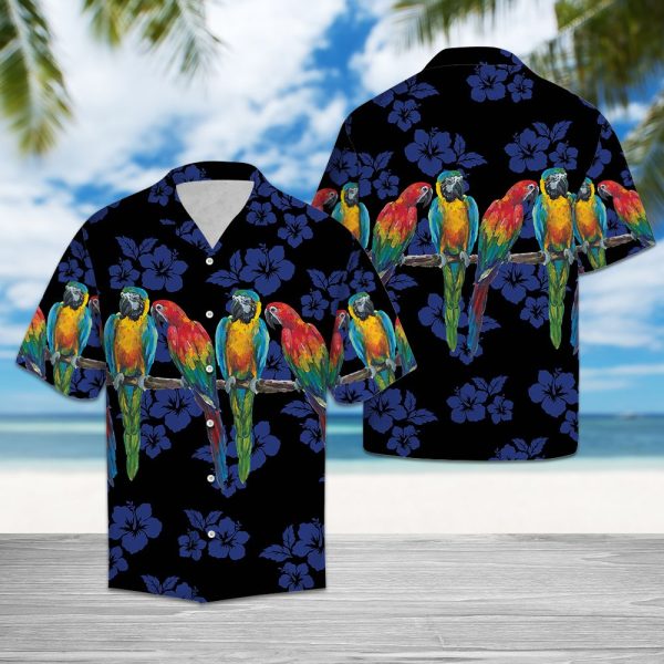 Parrot Tropical Hawaii Shirt Summer Shirt For Men and Women Jezsport.com