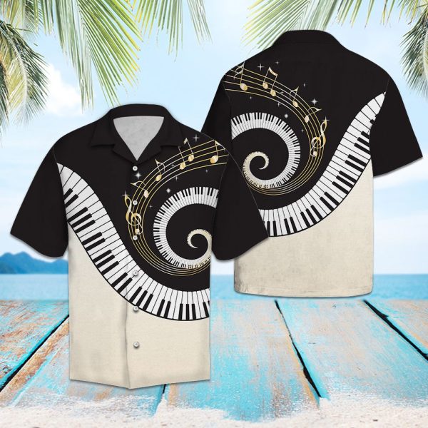 Piano Key Hawaii Shirt Summer Shirt For Men and Women Jezsport.com