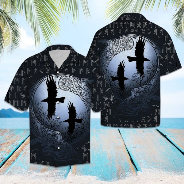 Viking Ravens Hawaii Shirt Summer Shirt For Men and Women Jezsport.com