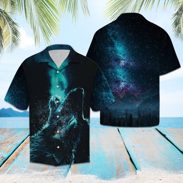 Wolf Howl Hawaii Shirt Summer Shirt For Men and Women Jezsport.com