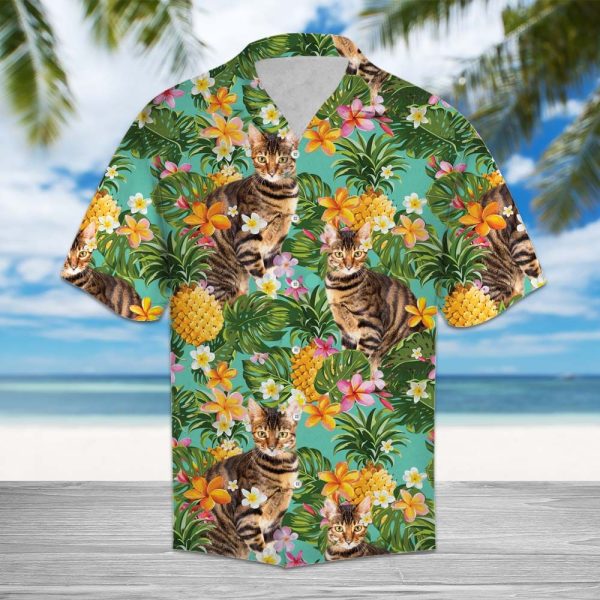 Tropical Pineapple Toyger Hawaii Shirt Summer Shirt For Men and Women Jezsport.com