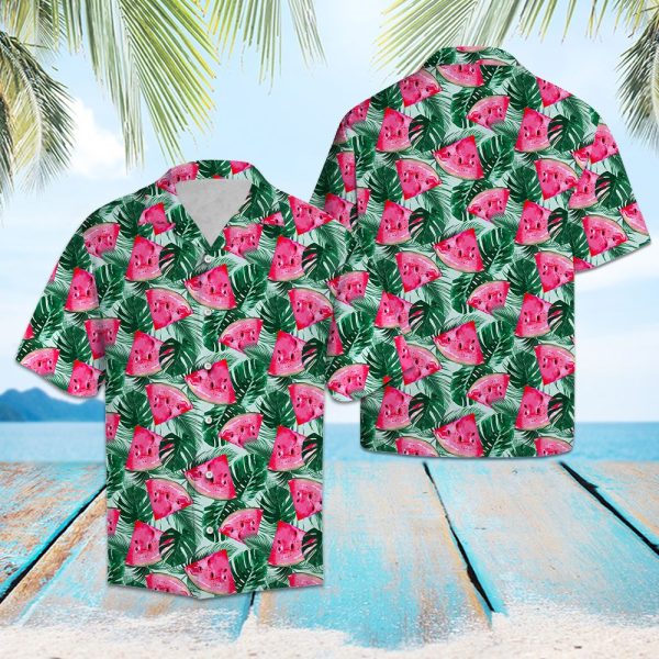 Watermelon Tropical Hawaii Shirt Summer Shirt For Men and Women Jezsport.com