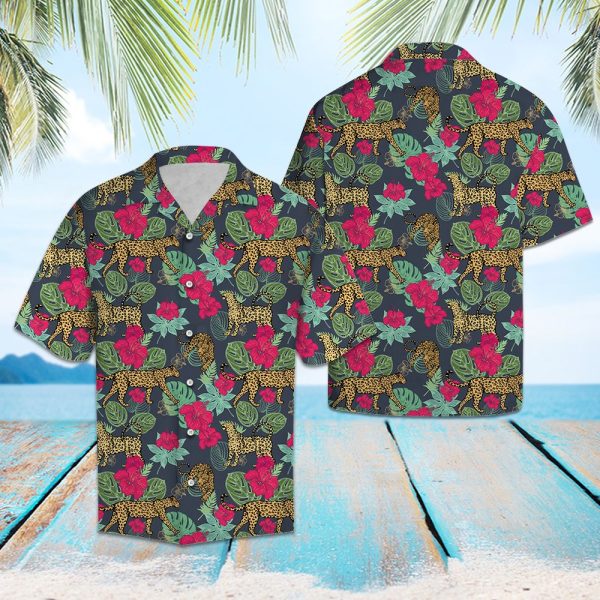 Leopard Hibiscus Flower Hawaii Shirt, Summer Shirt For Men and Women Jezsport.com