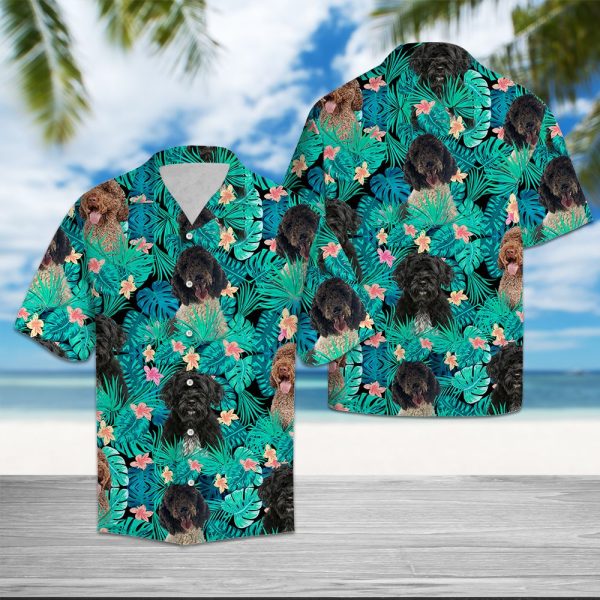 Portuguese Water Dog Tropical Hawaii Shirt Summer Shirt For Men and Women Jezsport.com