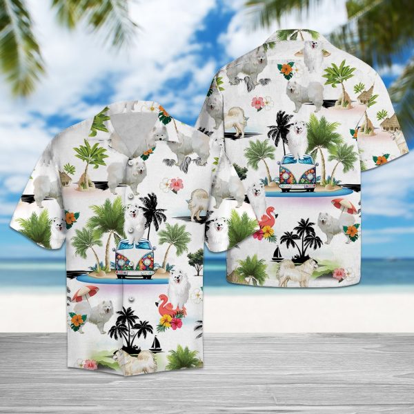 Samoyed Vacation Hawaii Shirt Summer Shirt For Men and Women Jezsport.com