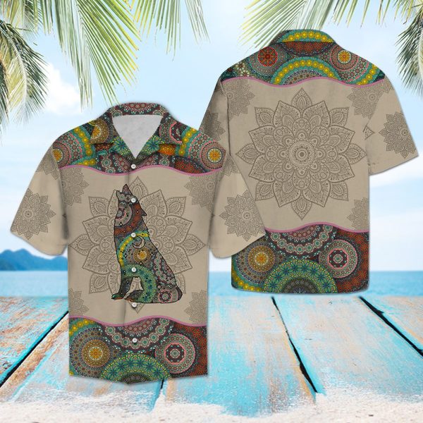 Wolf Mandala Hawaii Shirt Summer Shirt For Men and Women Jezsport.com