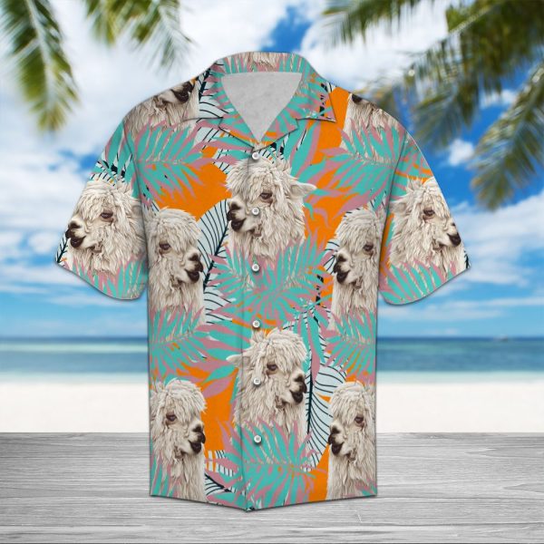 Llama Tropical Pattern Hawaii Shirt, Summer Shirt For Men and Women Jezsport.com