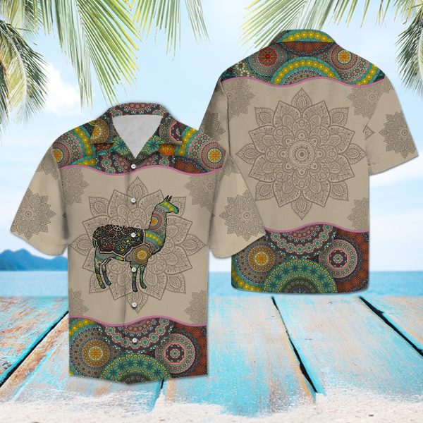 Llama Mandala Hawaii Shirt, Summer Shirt For Men and Women Jezsport.com