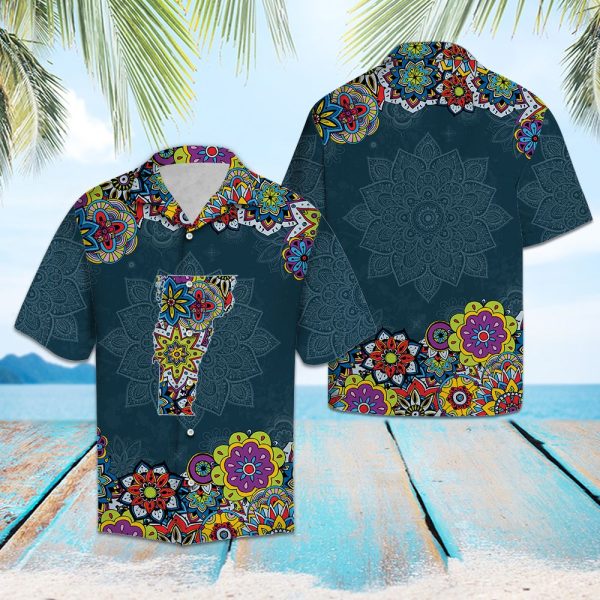 Vermont Mandala Hawaii Shirt Summer Shirt For Men and Women Jezsport.com