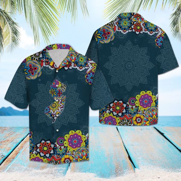 New Jersey Mandala Hawaii Shirt Summer Shirt For Men and Women Jezsport.com