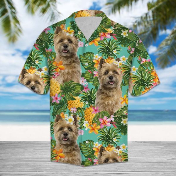 Tropical Pineapple Cairn Terrier Hawaii Shirt Summer Shirt For Men and Women Jezsport.com