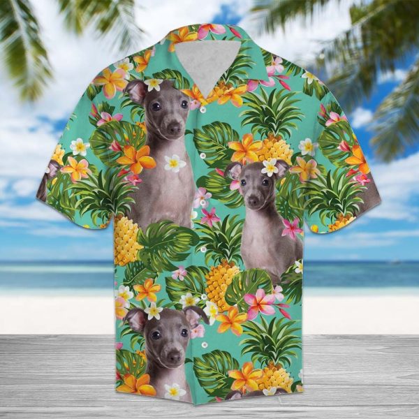 Tropical Pineapple Italian Greyhound Hawaii Shirt Summer Shirt For Men and Women Jezsport.com