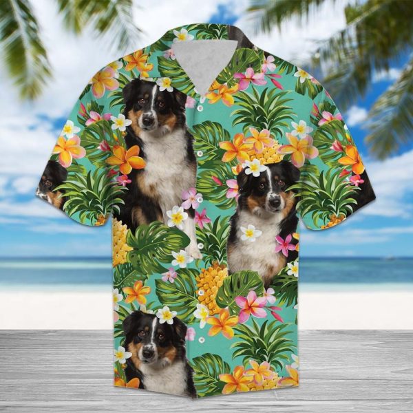 Tropical Pineapple Miniature Australian Shepherd Hawaii Shirt Summer Shirt For Men and Women Jezsport.com