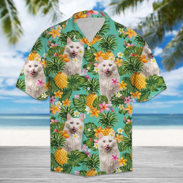 Tropical Pineapple Turkish Van Hawaii Shirt Summer Shirt For Men and Women Jezsport.com