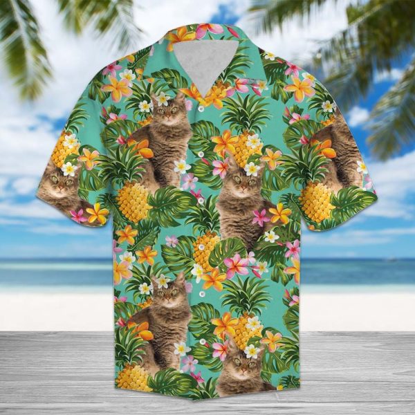 Tropical Pineapple LaPerm Hawaii Shirt Summer Shirt For Men and Women Jezsport.com