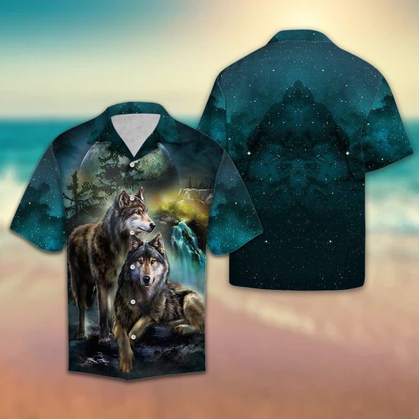 Wolf Night Hawaii Shirt Summer Shirt For Men and Women Jezsport.com