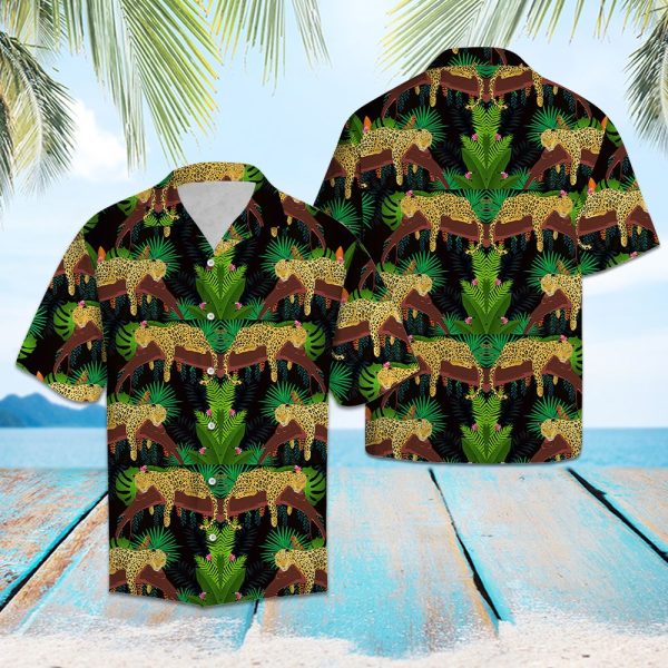 Leopard Jungle Hawaii Shirt Summer Shirt For Men and Women Jezsport.com