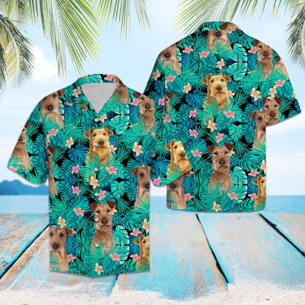 Irish Terrier Tropical Hawaii Shirt Summer Shirt For Men and Women Jezsport.com