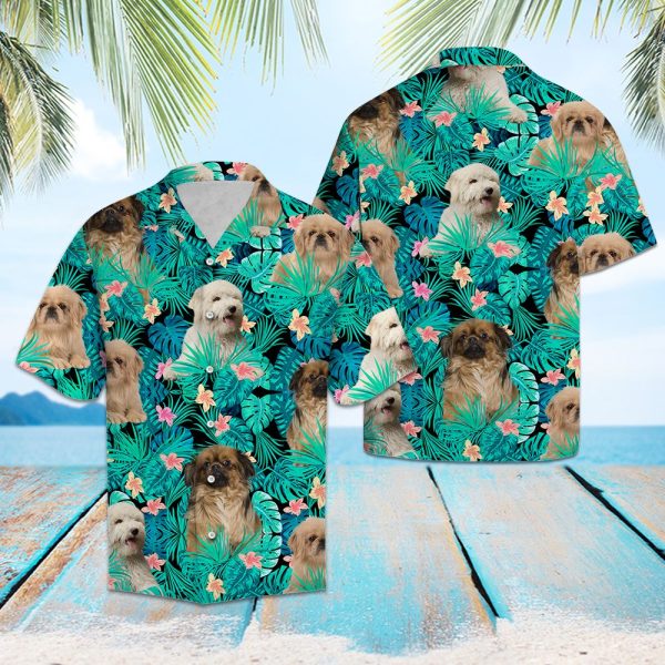 Tibetan Spaniel Tropical Hawaii Shirt Summer Shirt For Men and Women Jezsport.com