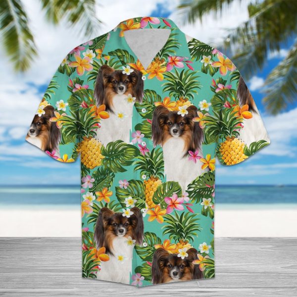 Tropical Pineapple Papillon Hawaii Shirt Summer Shirt For Men and Women Jezsport.com