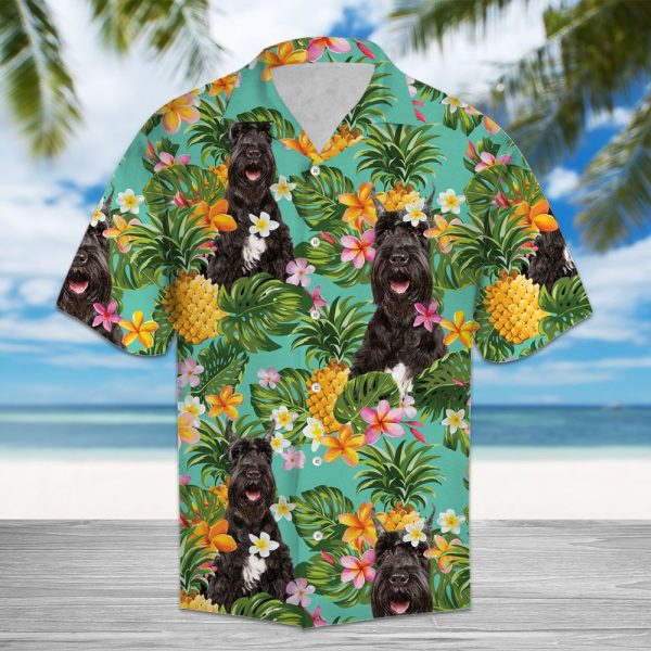 Tropical Pineapple Giant Schnauzer Hawaii Shirt Summer Shirt For Men and Women Jezsport.com