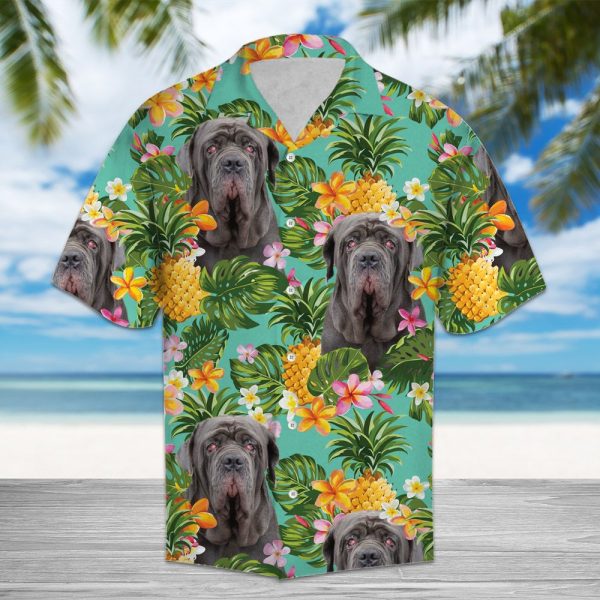 Tropical Pineapple Neapolitan Mastiff Hawaii Shirt Summer Shirt For Men and Women Jezsport.com