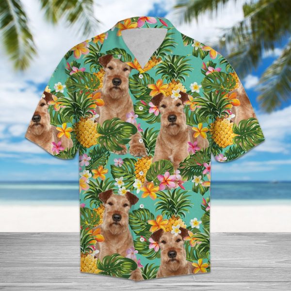 Tropical Pineapple Irish Terrier Hawaii Shirt Summer Shirt For Men and Women Jezsport.com