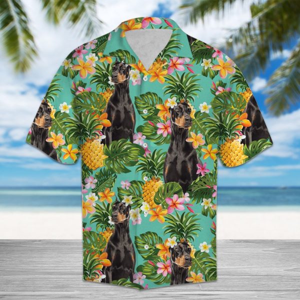 Tropical Pineapple German Pinscher Hawaii Shirt Summer Shirt For Men and Women Jezsport.com