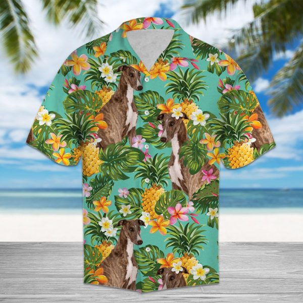 Tropical Pineapple Greyhound Hawaii Shirt Summer Shirt For Men and Women Jezsport.com