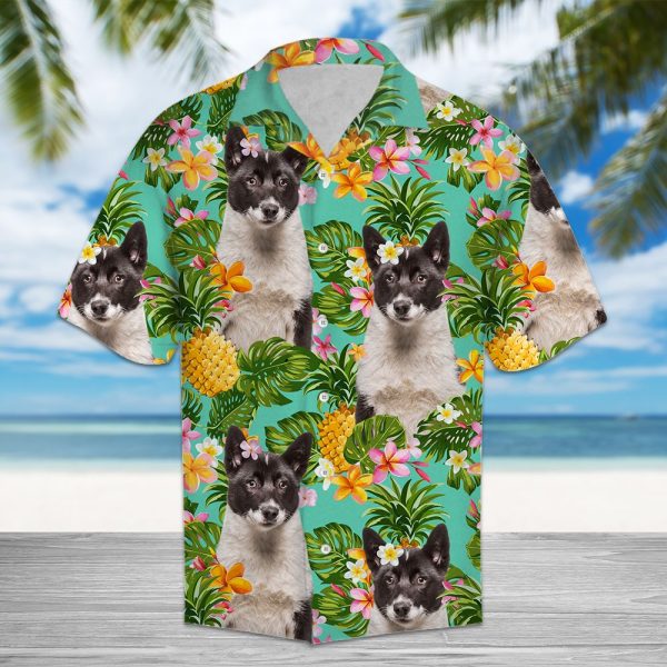 Tropical Pineapple Karelian Bear Dog Hawaii Shirt, Summer Shirt For Men and Women Jezsport.com