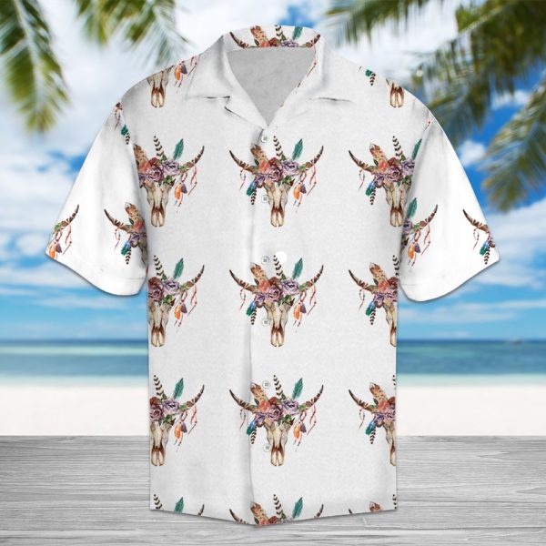 Amazing Boho Skull Hawaii Shirt, Summer Shirt For Men and Women Jezsport.com