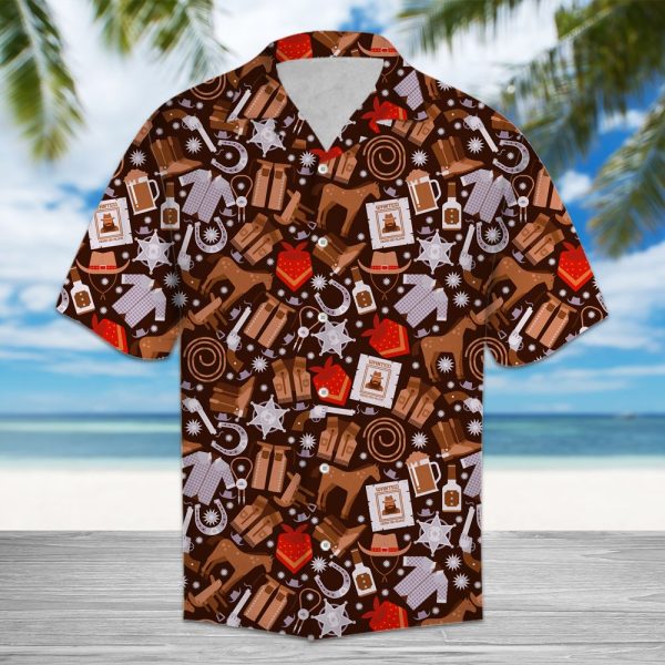 Amazing Cowboy Wild West Hawaii Shirt, Summer Shirt For Men and Women Jezsport.com