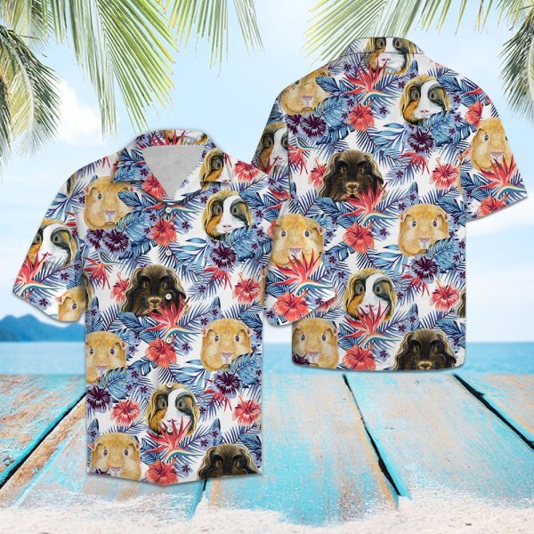 Guinea Pig Hibiscus Flower Hawaii Shirt, Summer Shirt For Men and Women Jezsport.com