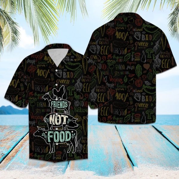 Friends Not Food Vegan Hawaii Shirt, Summer Shirt For Men and Women Jezsport.com