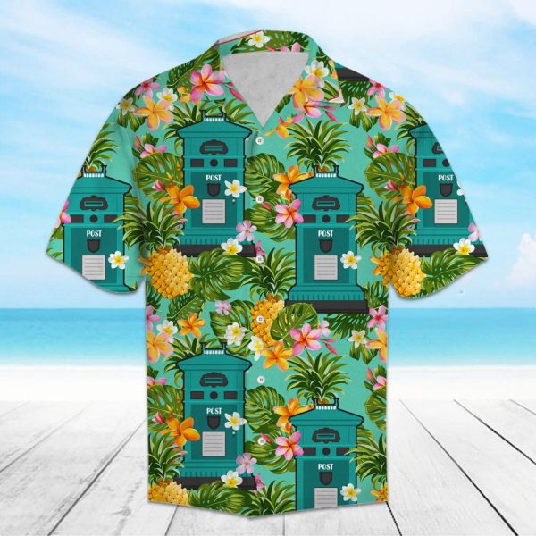 Tropical Pineapple Postal Worker Hawaii Shirt, Summer Shirt For Men and Women Jezsport.com