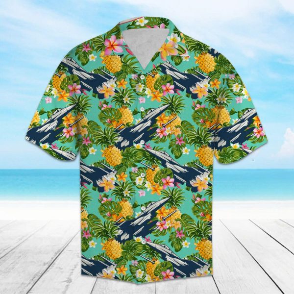 Tropical Pineapple Air Force Hawaii Shirt, Summer Shirt For Men and Women Jezsport.com