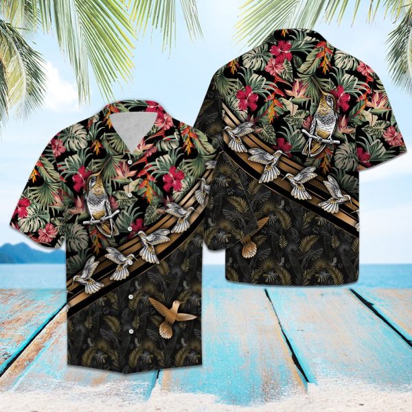 Hummingbird Floral Hawaii Shirt, Summer Shirt For Men and Women Jezsport.com