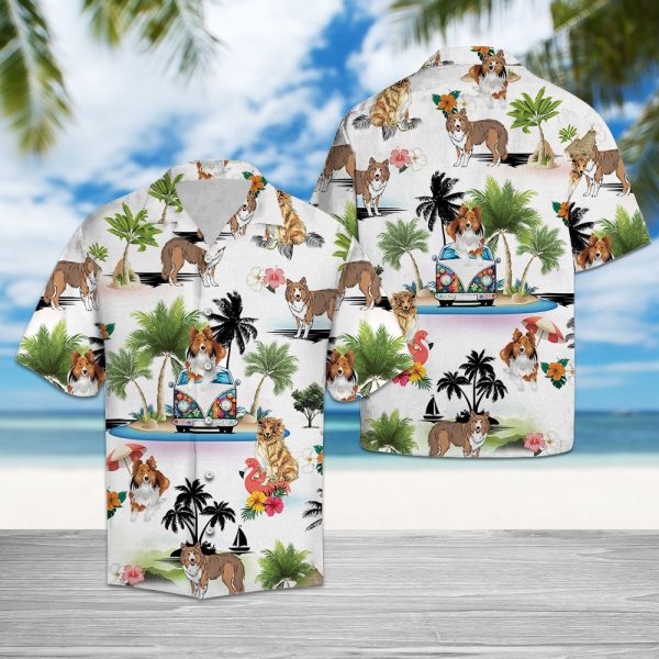 Shetland Sheepdog Vacation Hawaii Shirt, Summer Shirt For Men and Women Jezsport.com