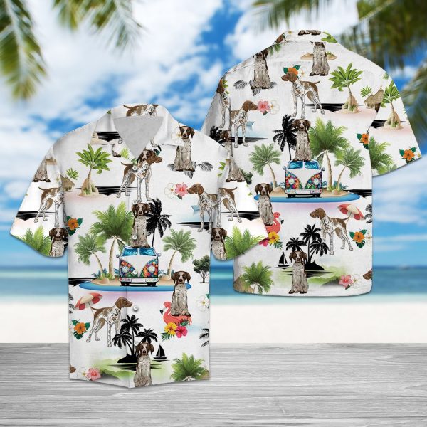 German Shorthaired Pointer Vacation Hawaii Shirt, Summer Shirt For Men and Women Jezsport.com