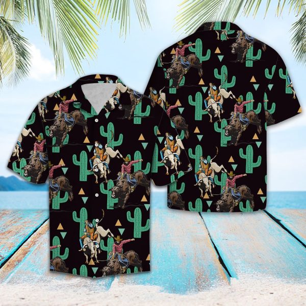 Rodeo Cactus Pattern Hawaii Shirt, Summer Shirt For Men and Women Jezsport.com