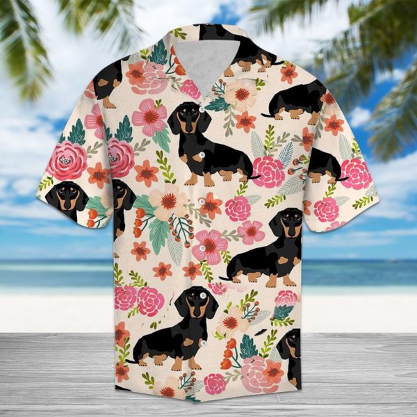 Colorful Dachshund Flower Hawaiian Shirt, Summer Shirt For Men and Women Jezsport.com