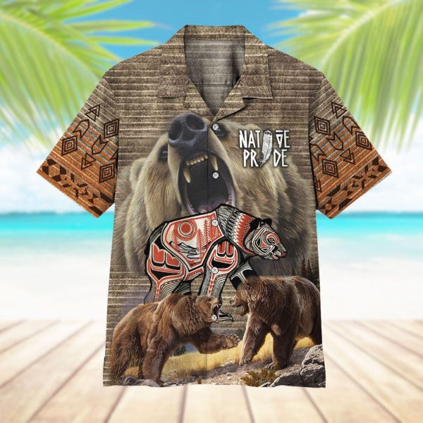 3D Native Bear Pride Hawaii Shirt, Summer Shirt For Men and Women Jezsport.com