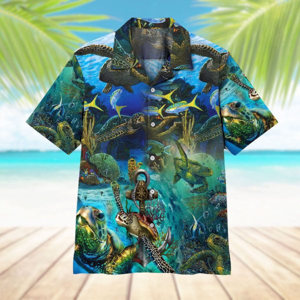 3D Turtles Hawaii Shirt, Summer Shirt For Men and Women Jezsport.com