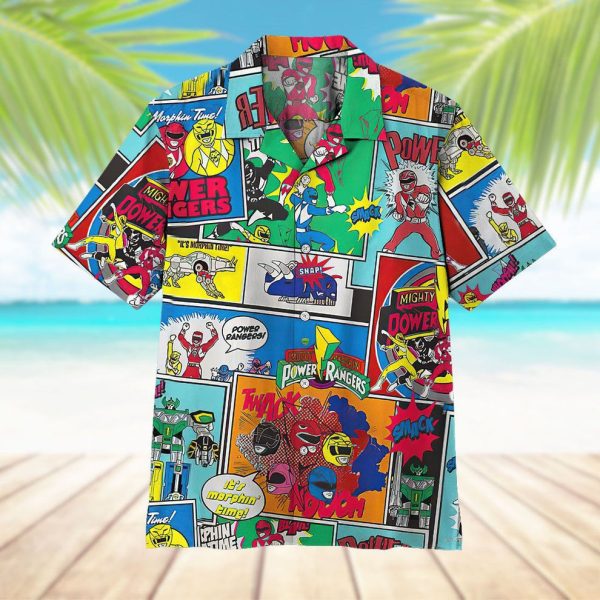 3D It is Morphin Time Comic Hawaii Shirt, Summer Shirt For Men and Women Jezsport.com