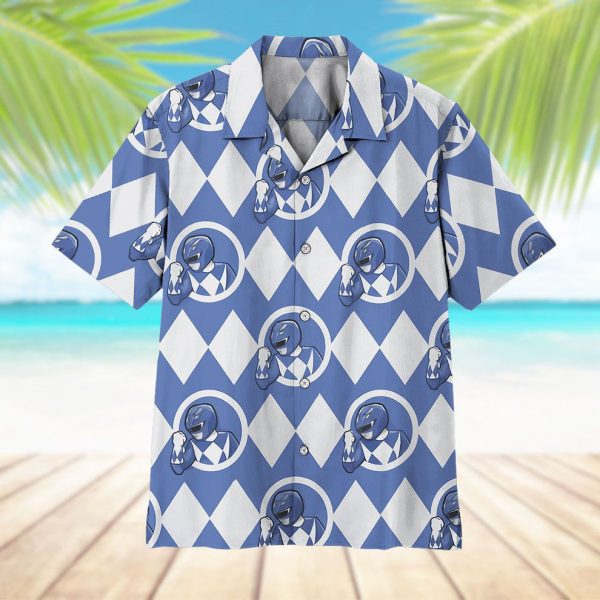 3D Mighty Morphin Power Rangers Blue Ranger Hawaii Shirt, Summer Shirt For Men and Women Jezsport.com