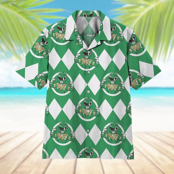 3D Mighty Morphin Power Rangers Green Ranger Hawaii Shirt, Summer Shirt For Men and Women Jezsport.com