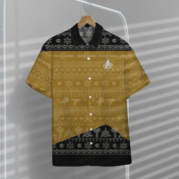 Star Trek The Next Generation 1987 Yellow Ugly Christmas Hawaii Shirt, Summer Shirt For Men and Women Jezsport.com