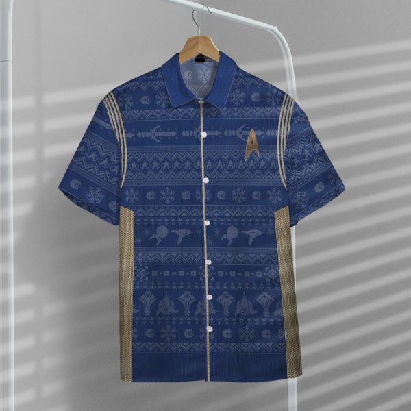 3D S.T Discovery 2017 Present Ugly Christmas Hawaii Shirt, Summer Shirt For Men and Women Jezsport.com