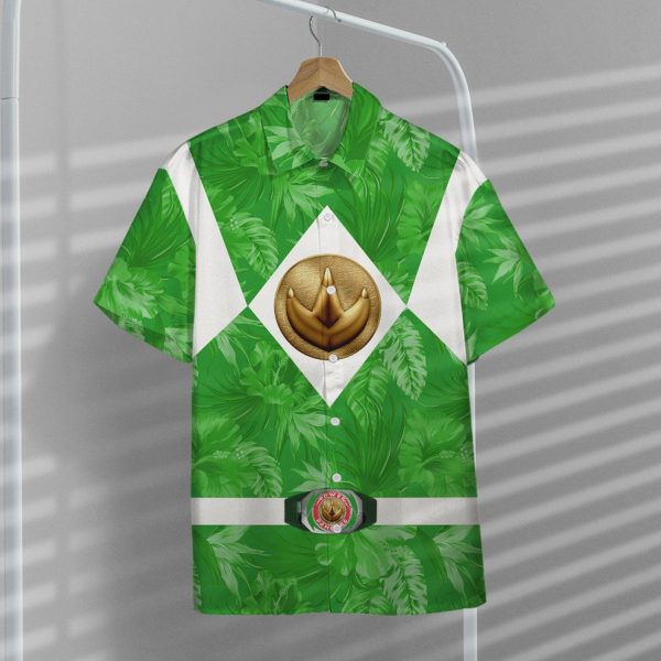 Movie Mighty Morphin Green Power Rangers Tropical Hawaii Shirt, Summer Shirt For Men and Women Jezsport.com